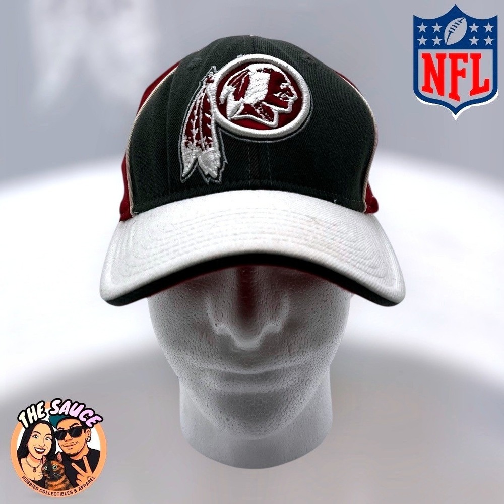 Vintage Washington Redskins NFL Reebok Flexfit Baseball Cap Hat‎ Rare Color OSFA